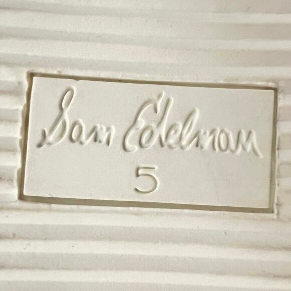 Sam Edelman Women’s Sz 5 Agatha Puffy Knot Slip On Sandals, Gold Slide - Picture 12 of 12